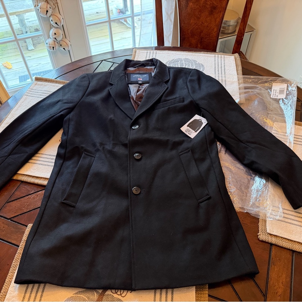 London Fog Black Trench Coat